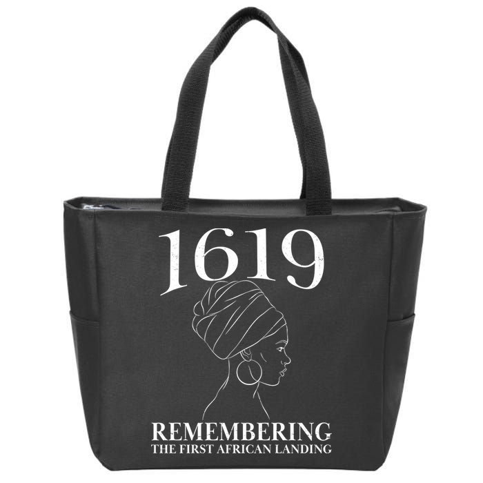 1619 Remembering the First African Landing Zip Tote Bag