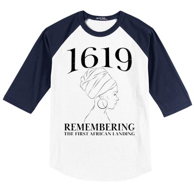 1619 Remembering the First African Landing Baseball Sleeve Shirt