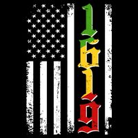 1619 US Flag African American Traditional Colors T-Shirt