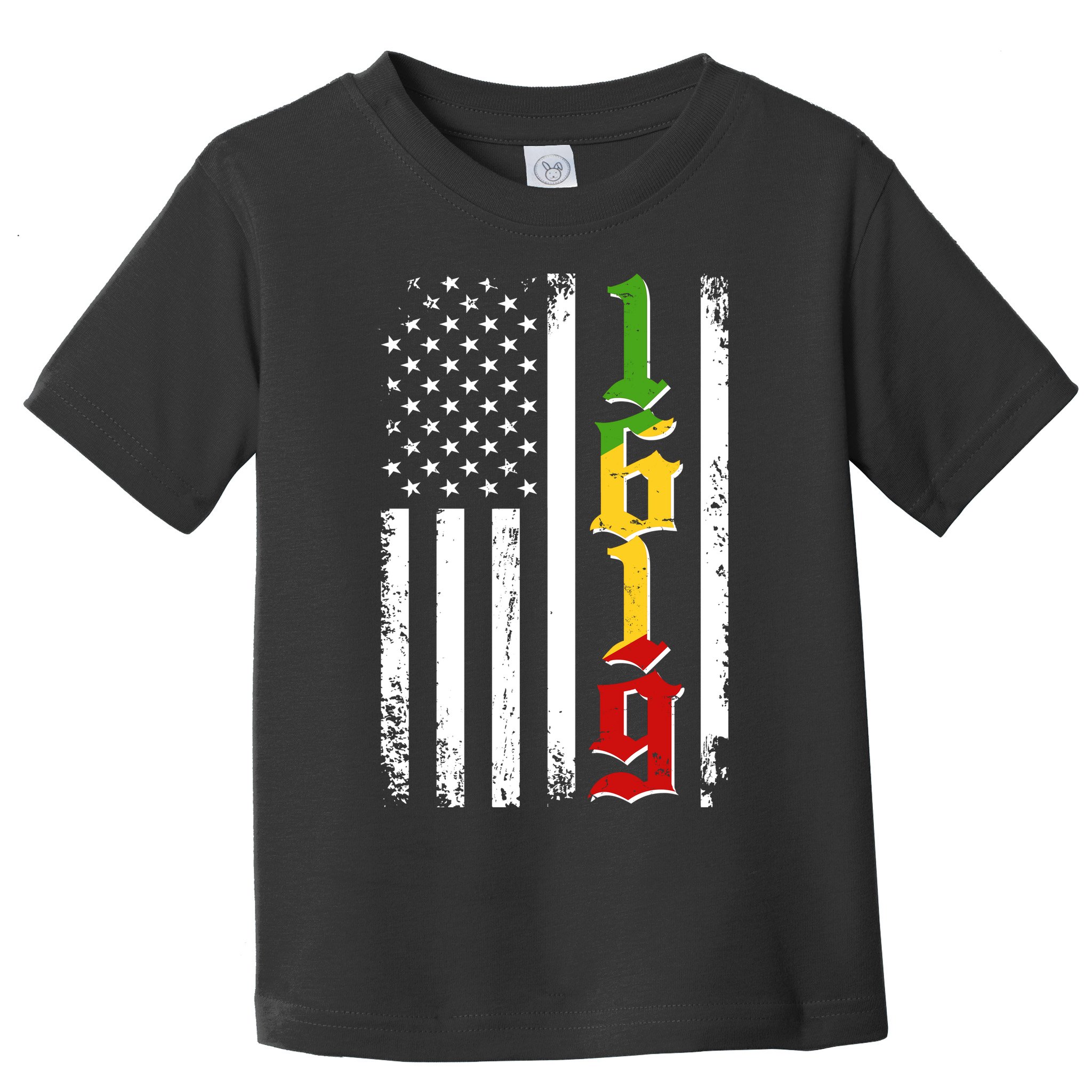 1619 US Flag African American Traditional Colors Toddler T-Shirt