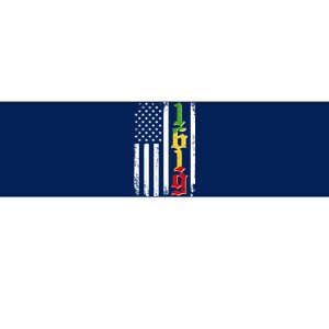 1619 US Flag African American Traditional Colors Bumper Sticker