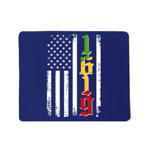 1619 US Flag African American Traditional Colors Mousepad