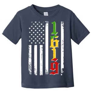 1619 US Flag African American Traditional Colors Toddler T-Shirt