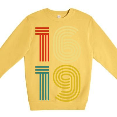 1619 Vintage Retro Premium Crewneck Sweatshirt