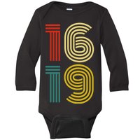 1619 Vintage Retro Baby Long Sleeve Bodysuit