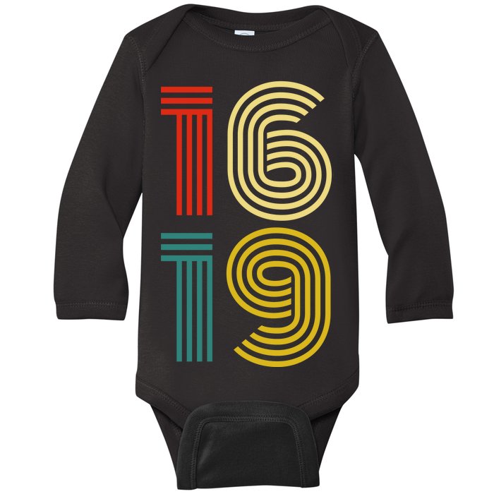 1619 Vintage Retro Baby Long Sleeve Bodysuit