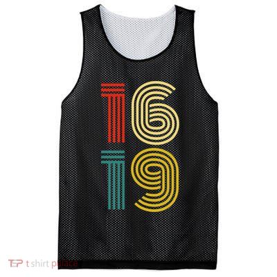 1619 Vintage Retro Mesh Reversible Basketball Jersey Tank