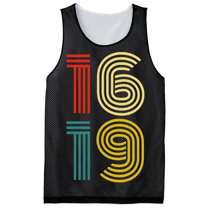 1619 Vintage Retro Mesh Reversible Basketball Jersey Tank