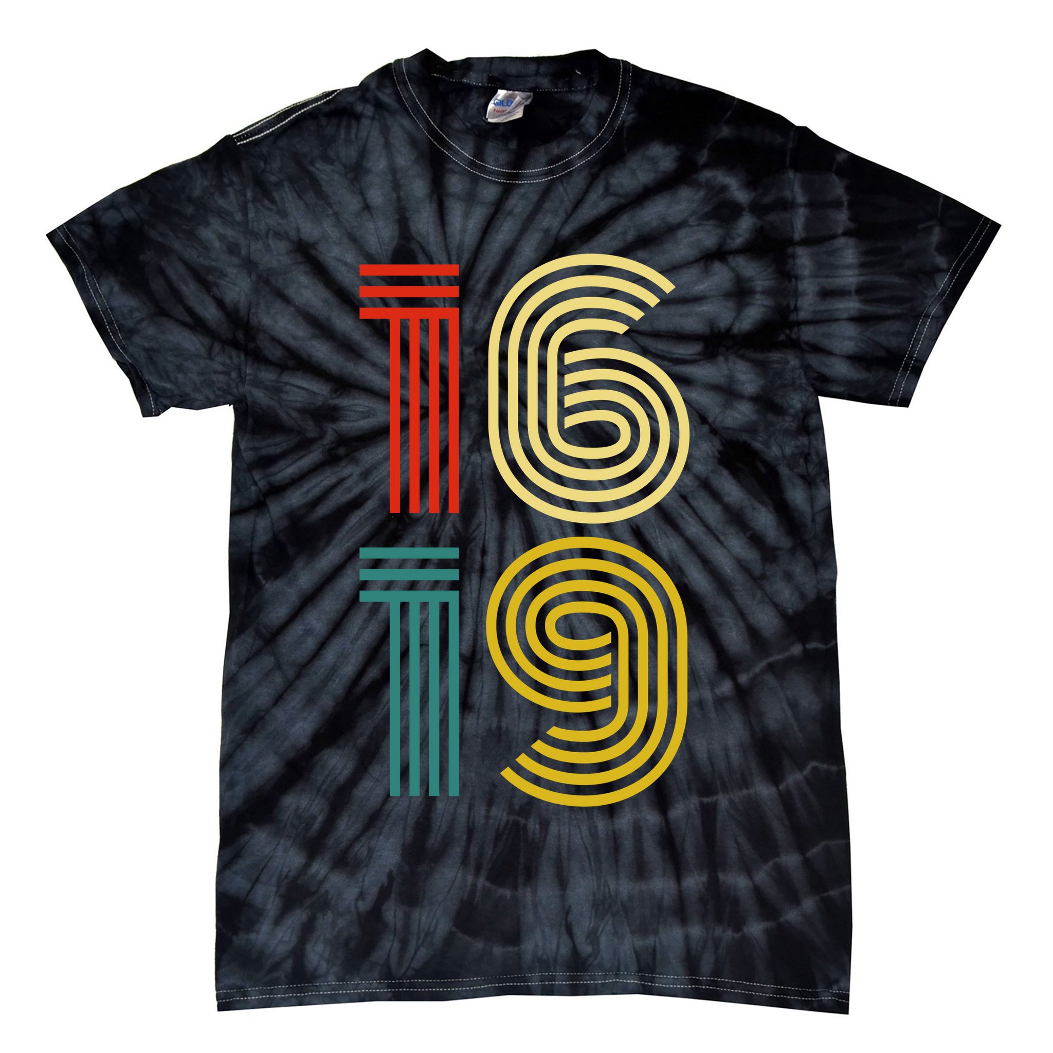 1619 Vintage Retro Tie-Dye T-Shirt