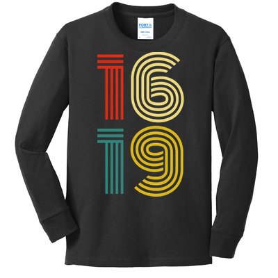 1619 Vintage Retro Kids Long Sleeve Shirt