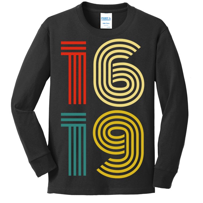 1619 Vintage Retro Kids Long Sleeve Shirt