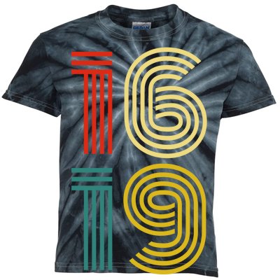 1619 Vintage Retro Kids Tie-Dye T-Shirt