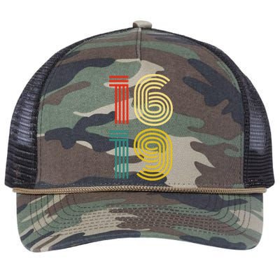 1619 Vintage Retro Retro Rope Trucker Hat Cap