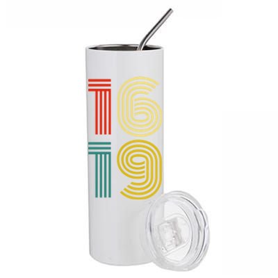 1619 Vintage Retro Stainless Steel Tumbler