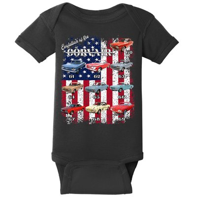 1966 66 60 61 62 63 64 65 66 67 68 69 Corvair Baby Bodysuit