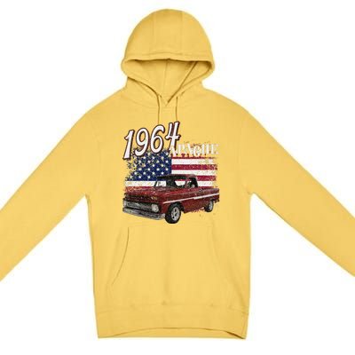 1964 64 Apache Stepside Premium Pullover Hoodie