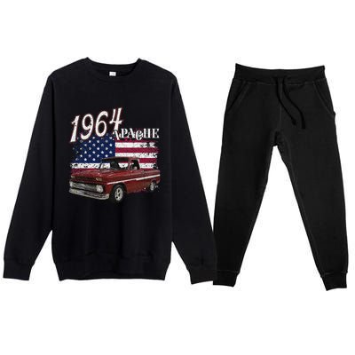 1964 64 Apache Stepside Premium Crewneck Sweatsuit Set