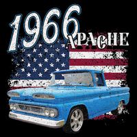 1966 66 Apache Stepside Baby Bodysuit