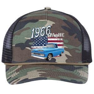 1966 66 Apache Stepside Retro Rope Trucker Hat Cap