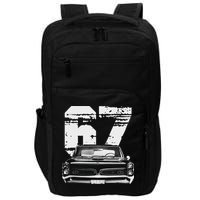 1967 67 Gto Classic Car Old School Muscle Car Impact Tech Backpack