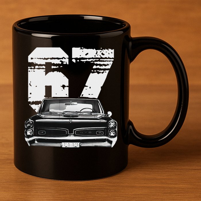 1967 67 Gto Classic Car Old School Muscle Car 11oz C Handle Ceramic Mug
