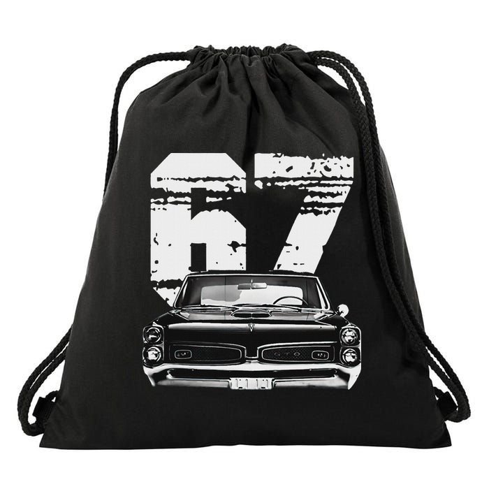 1967 67 Gto Classic Car Old School Muscle Car Drawstring Bag