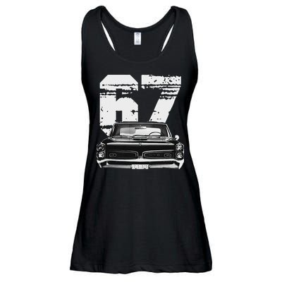 1967 67 Gto Classic Car Old School Muscle Car Ladies Essential Flowy Tank