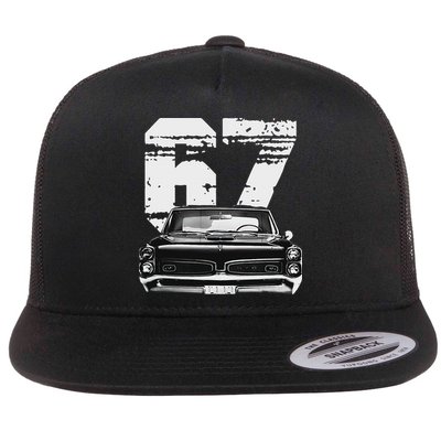 1967 67 Gto Classic Car Old School Muscle Car Flat Bill Trucker Hat