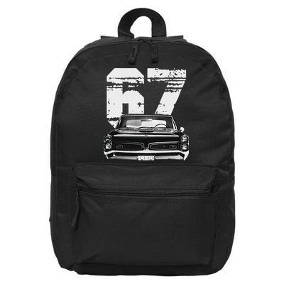 1967 67 Gto Classic Car Old School Muscle Car 16 in Basic Backpack
