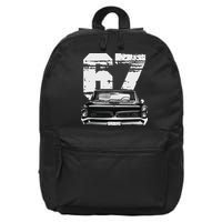 1967 67 Gto Classic Car Old School Muscle Car 16 in Basic Backpack