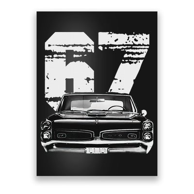 1967 67 Gto Classic Car Old School Muscle Car Poster