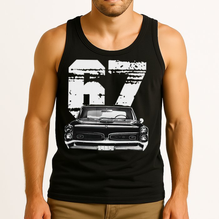 1967 67 Gto Classic Car Old School Muscle Car Tank Top