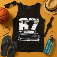1967 67 Gto Classic Car Old School Muscle Car Tank Top