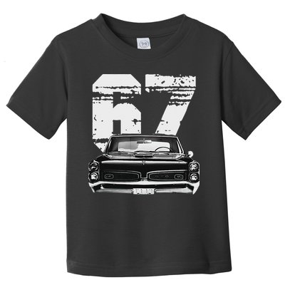 1967 67 Gto Classic Car Old School Muscle Car Toddler T-Shirt