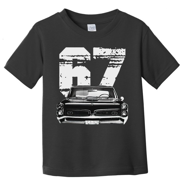 1967 67 Gto Classic Car Old School Muscle Car Toddler T-Shirt