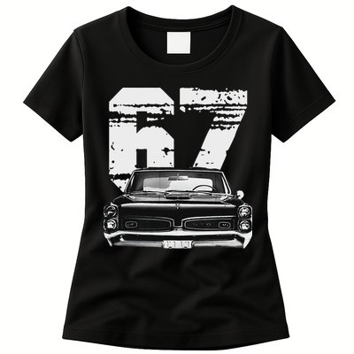 1967 67 Gto Classic Car Old School Muscle Car Womens T-Shirt