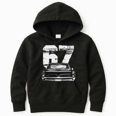 1967 67 Gto Classic Car Old School Muscle Car Kids Hoodie
