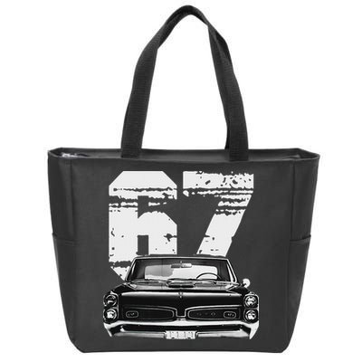 1967 67 Gto Classic Car Old School Muscle Car Zip Tote Bag