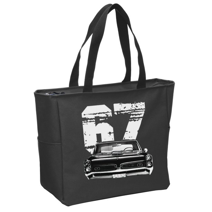 1967 67 Gto Classic Car Old School Muscle Car Zip Tote Bag