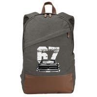 1967 67 Gto Classic Car Old School Muscle Car Cotton Canvas Backpack