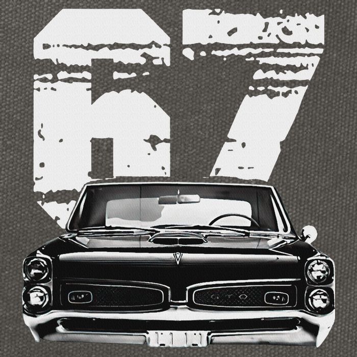 1967 67 Gto Classic Car Old School Muscle Car Cotton Canvas Backpack