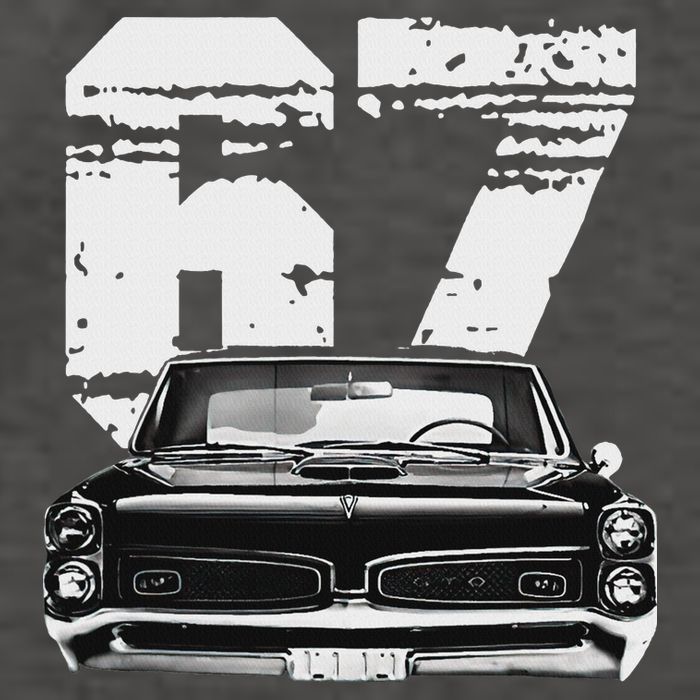 1967 67 Gto Classic Car Old School Muscle Car Vector Backpack