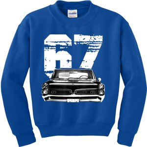 1967 67 Gto Classic Car Old School Muscle Car Kids Sweatshirt