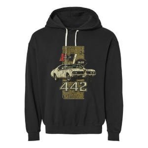 1969 69 Olds 442 Muscle Car Garment-Dyed Fleece Hoodie