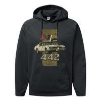 1969 69 Olds 442 Muscle Car Performance Fleece Hoodie