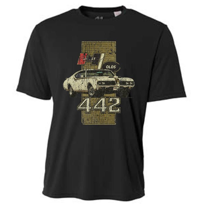 1969 69 Olds 442 Muscle Car Cooling Performance Crew T-Shirt