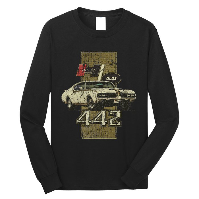 1969 69 Olds 442 Muscle Car Long Sleeve Shirt