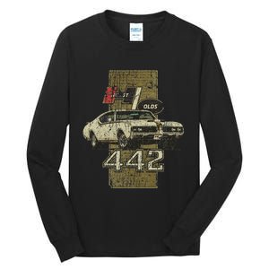 1969 69 Olds 442 Muscle Car Tall Long Sleeve T-Shirt