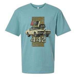 1969 69 Olds 442 Muscle Car Sueded Cloud Jersey T-Shirt