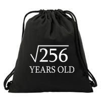 16th birthday Square Root of 256 Drawstring Bag